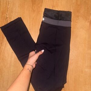 Lululemon Black Leggings W/ Camo waistband